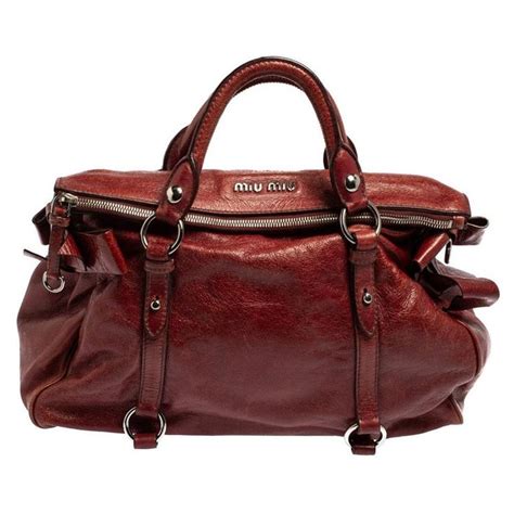 miu miu burgundy bag